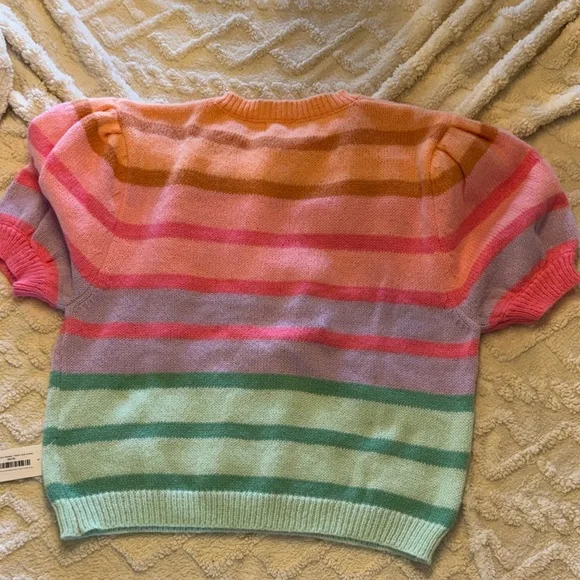 BiBi Vibrant Striped Crew Neck Sweater - Picture 6 of 11